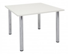 Table With Chrome Metal 60mm Dia Round Legs